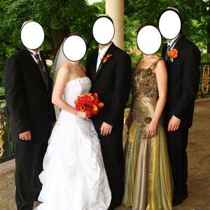 Dolce Jovani italian designer evening/wedding dres